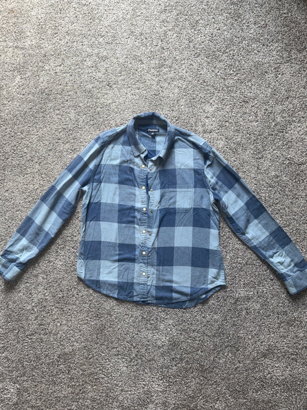 Flag & Anthem Women’s Blue Plaid Button-Down Shirt